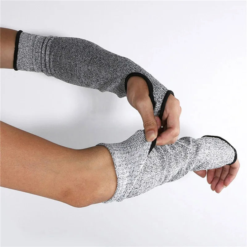 1Pc Level 5 HPPE Cut Resistant Anti-Puncture Work Protection Arm Sleeve Cover Cut-resistant Arm Sleeve ED-shipping