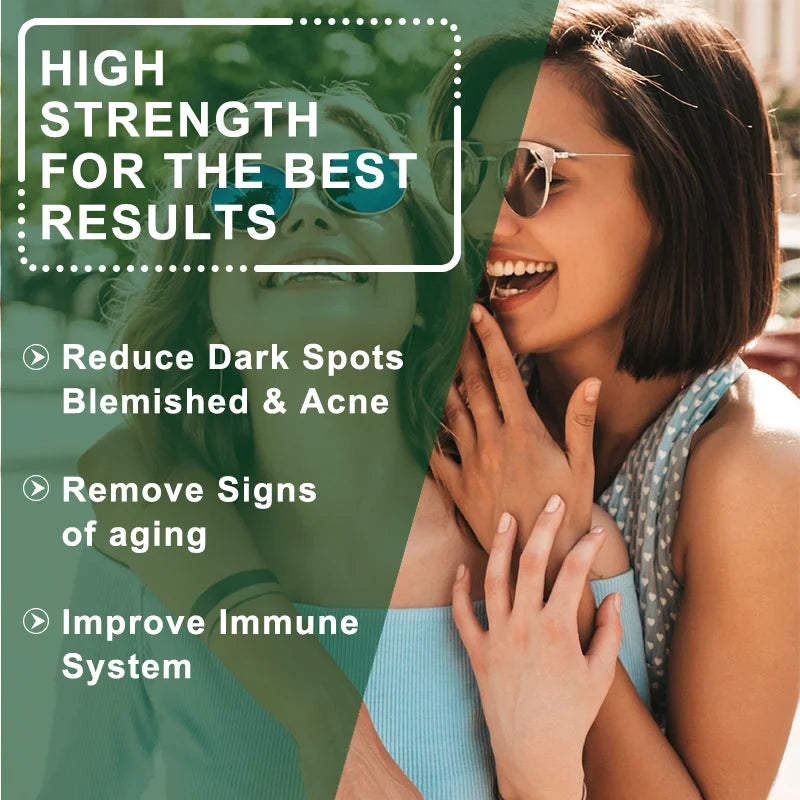 Glutathione Capsules - Helps Maintain Skin Health and Strengthen Immunity, Prevents Melanin Deposition and Brightens Skin Tone