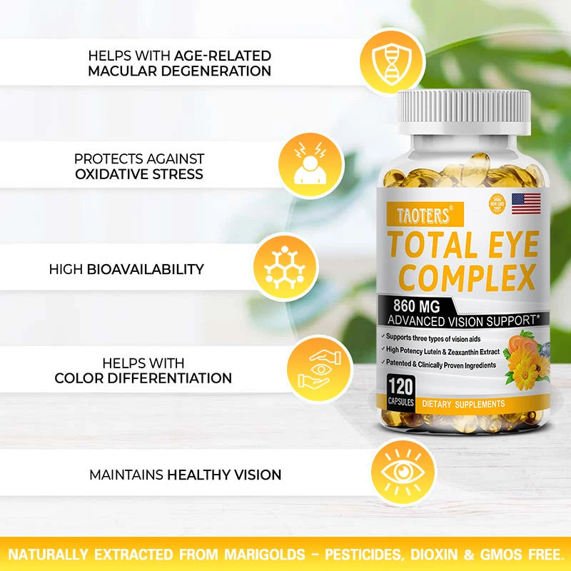 Lutein Eye Care Capsules-helps vision health, myopia, improves eye edema, supports fatigue, and helps sleep health