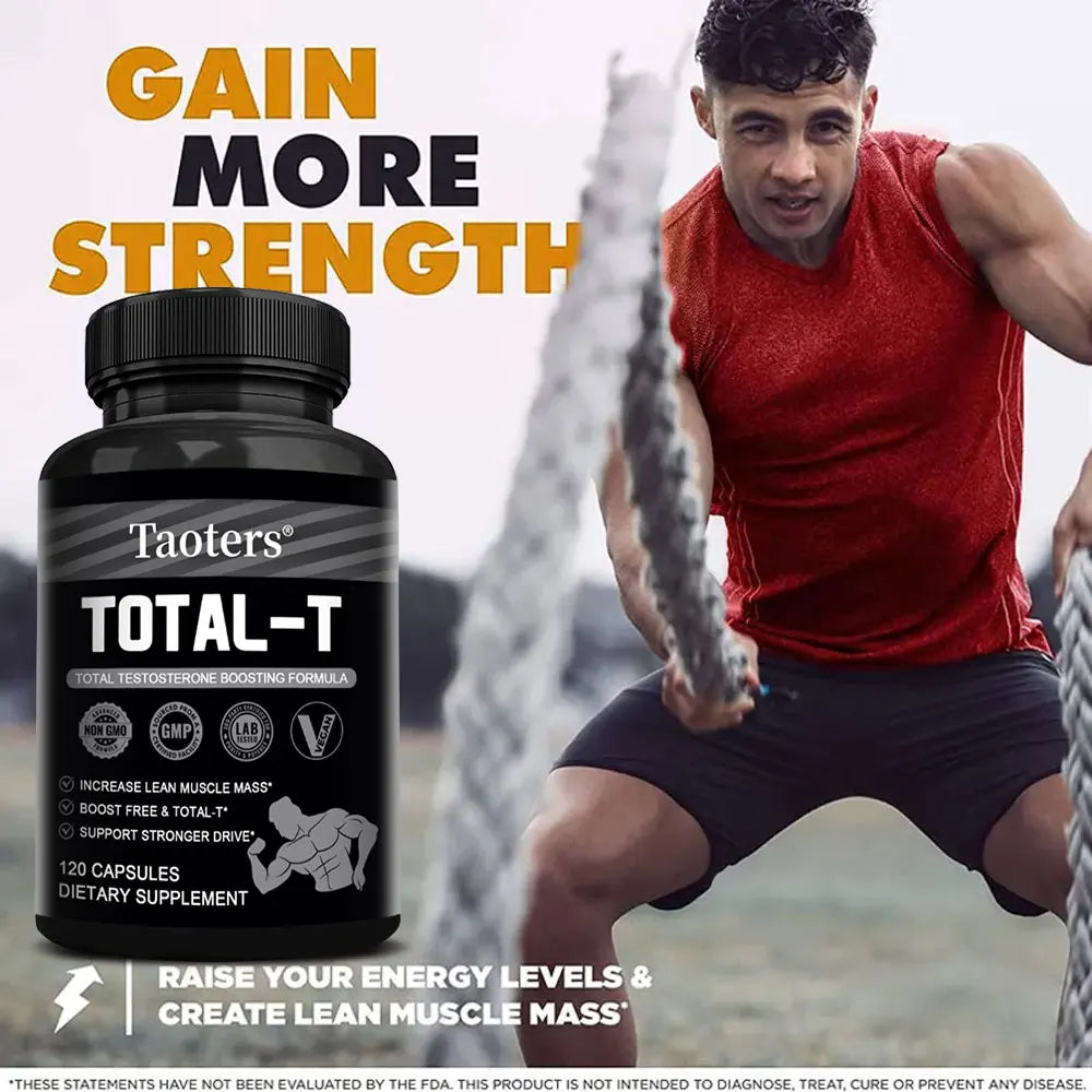 Supports Healthy Muscle Levels - Men's Supplement, Energy and Vitality Booster, Supports Strength and Endurance
