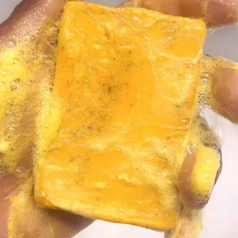 Lemon Turmeric & Kojic Acid Handmade Soap Body And Facial Cleaning Lemon Soap Moisturizing Turmeric Soap Body Cleaning Soap