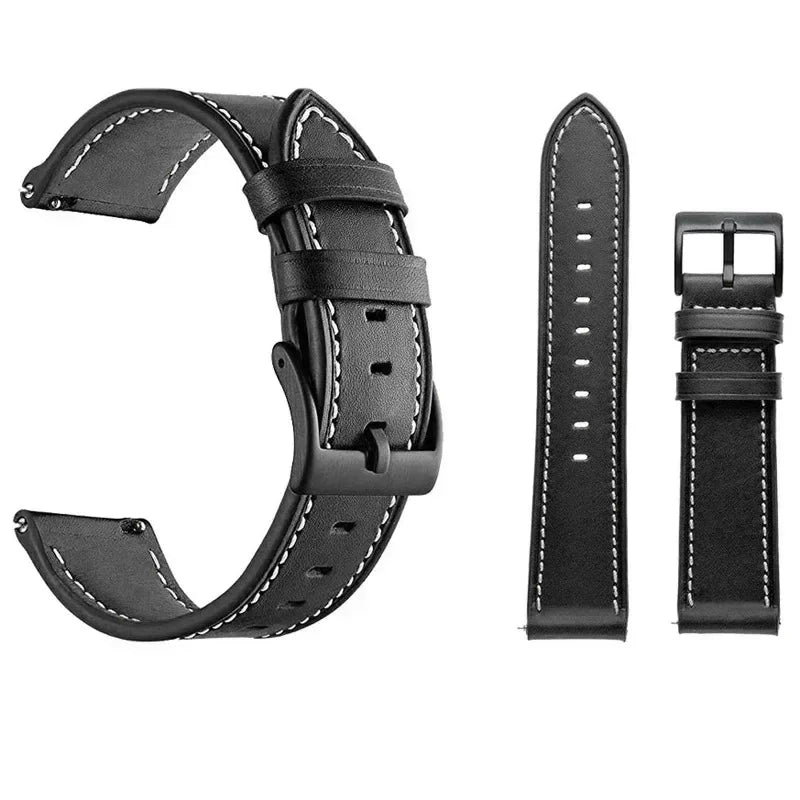 Leather Strap Watchband for Huawei Watch GT 5 Pro 46mm Smart Wriststrap Quick Releas Bracelet for Huawei GT5 46mm Accessories