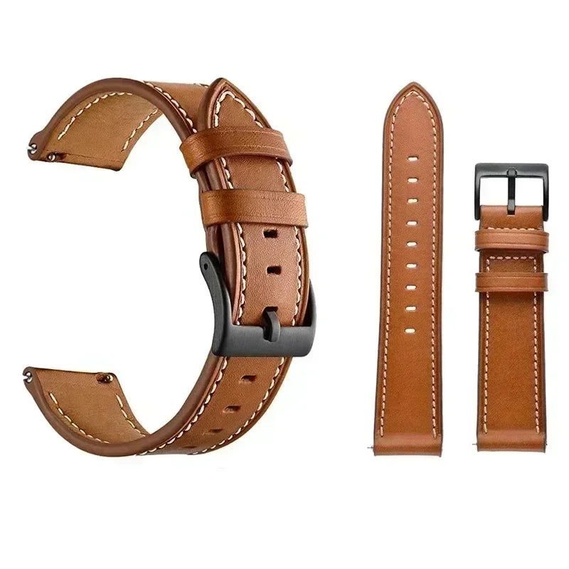 Leather Strap Watchband for Huawei Watch GT 5 Pro 46mm Smart Wriststrap Quick Releas Bracelet for Huawei GT5 46mm Accessories