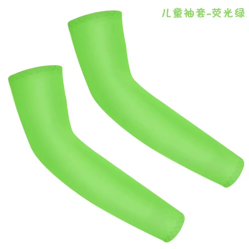 1Pair Arm Sleeves for Kids UV Sun Protection Sleeves Compression Sleeves Cooling Arm Cover Boys Girls Outdoor Sports