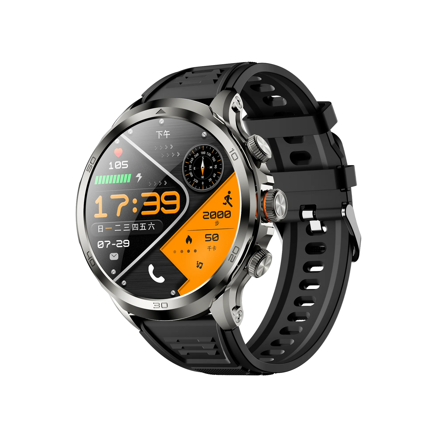 H19 Smart Watch 4G Android 9.0 OS 1990Mah NFC 466*466 Heart Rate 1.95 inch Large Screen GPS WIFI Smartwatch for Men Women Gift