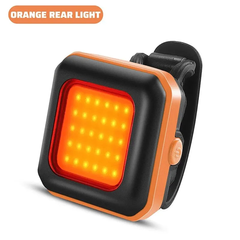 WEST BIKING Cycling Mini Front/Rear Lights 250mAh Rechargeable LED High Visibility Taillight Bicycle Front Fork Light Hiking