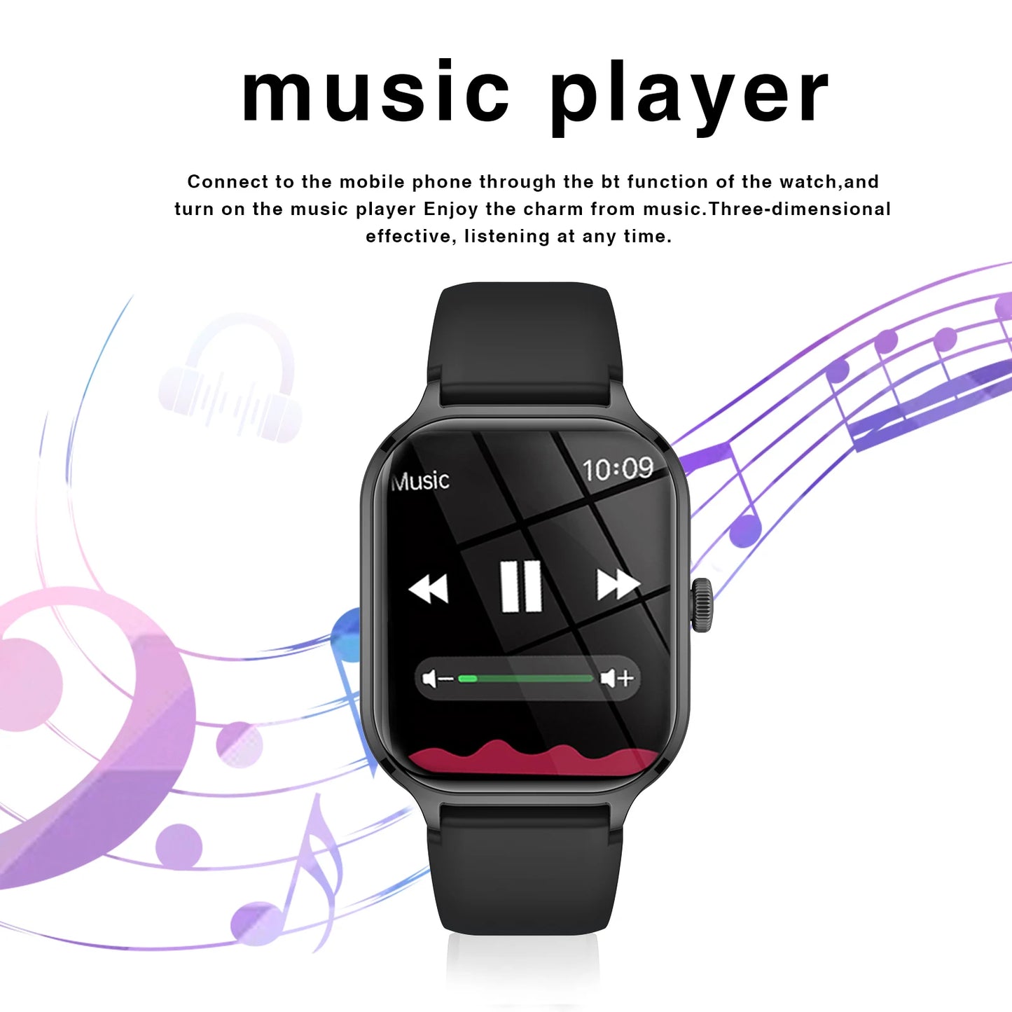 2025 Smart Watch, Wireless Dialing, Multiple Sport Modes, Various App Notifications, Perfect Gift for Holidays, iPhone/Android