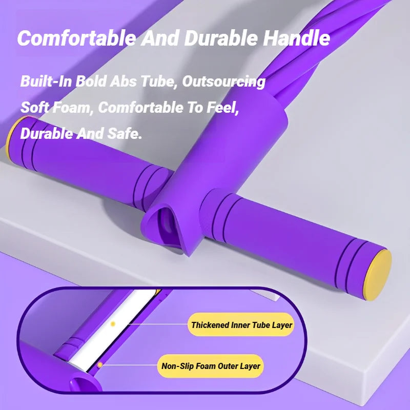 Four-Tube Tensioner Multi-Functional Household Fitness Yoga Abdominal Strengthening Elastic Band Tension Rope Sit-Up Assistive