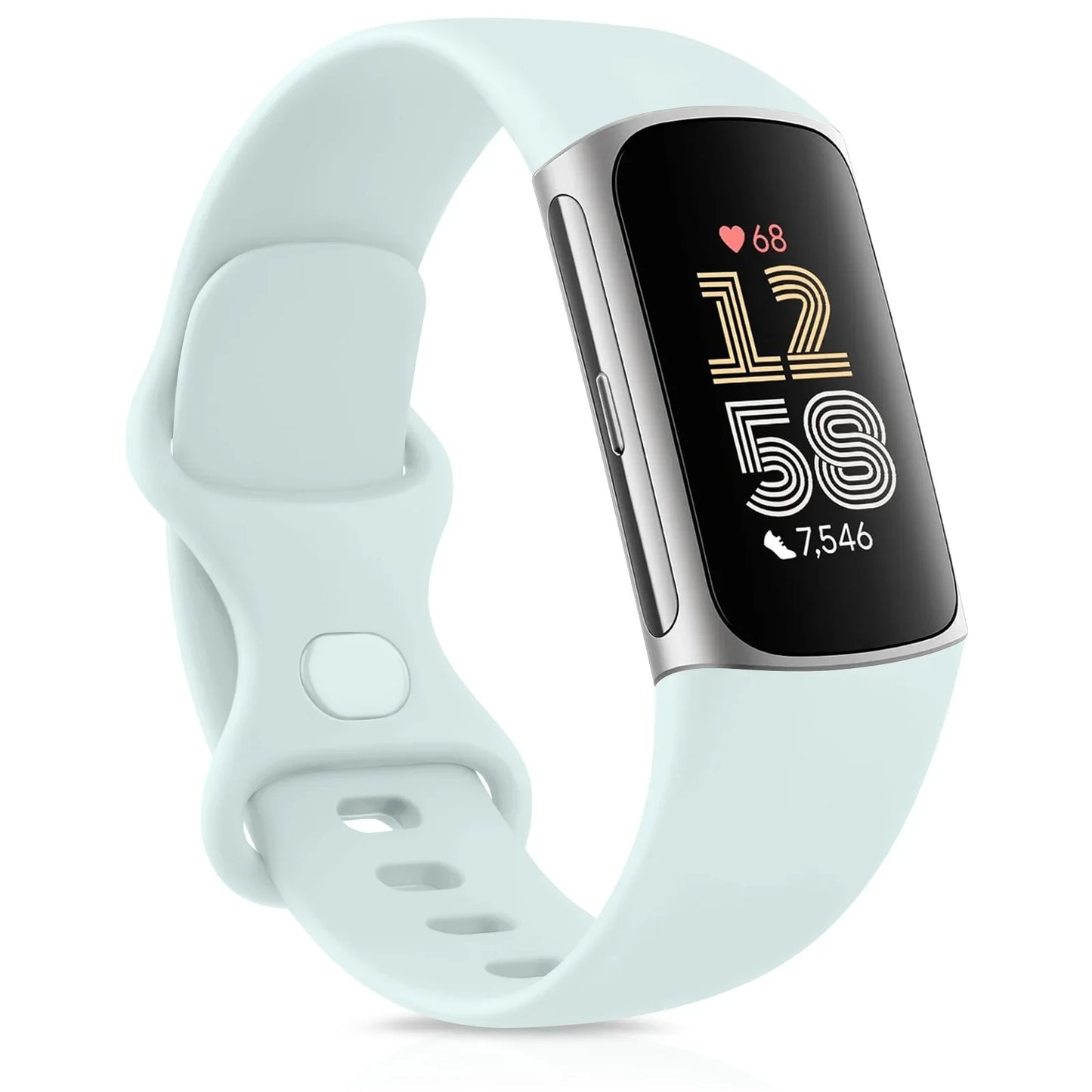 Smartwatch Band for Fitbit Charge 5 6 Strap Adjustable Watchband for Fitbit Charge 5/Charge 6 Correa Wistband Replacement Bands