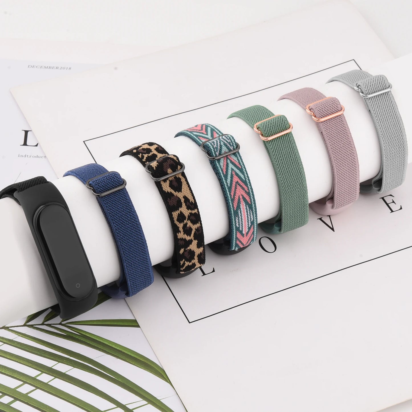 Elastic Nylon Watch Strap For Xiaomi Mi Band 7 6 5 4 3 Band Adjustable Wristband For Xiaomi Mi Band 3 4 5 6 7 Strap Replacement