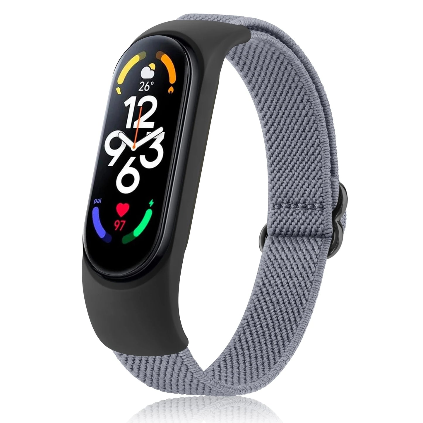Elastic Nylon Watch Strap For Xiaomi Mi Band 7 6 5 4 3 Band Adjustable Wristband For Xiaomi Mi Band 3 4 5 6 7 Strap Replacement
