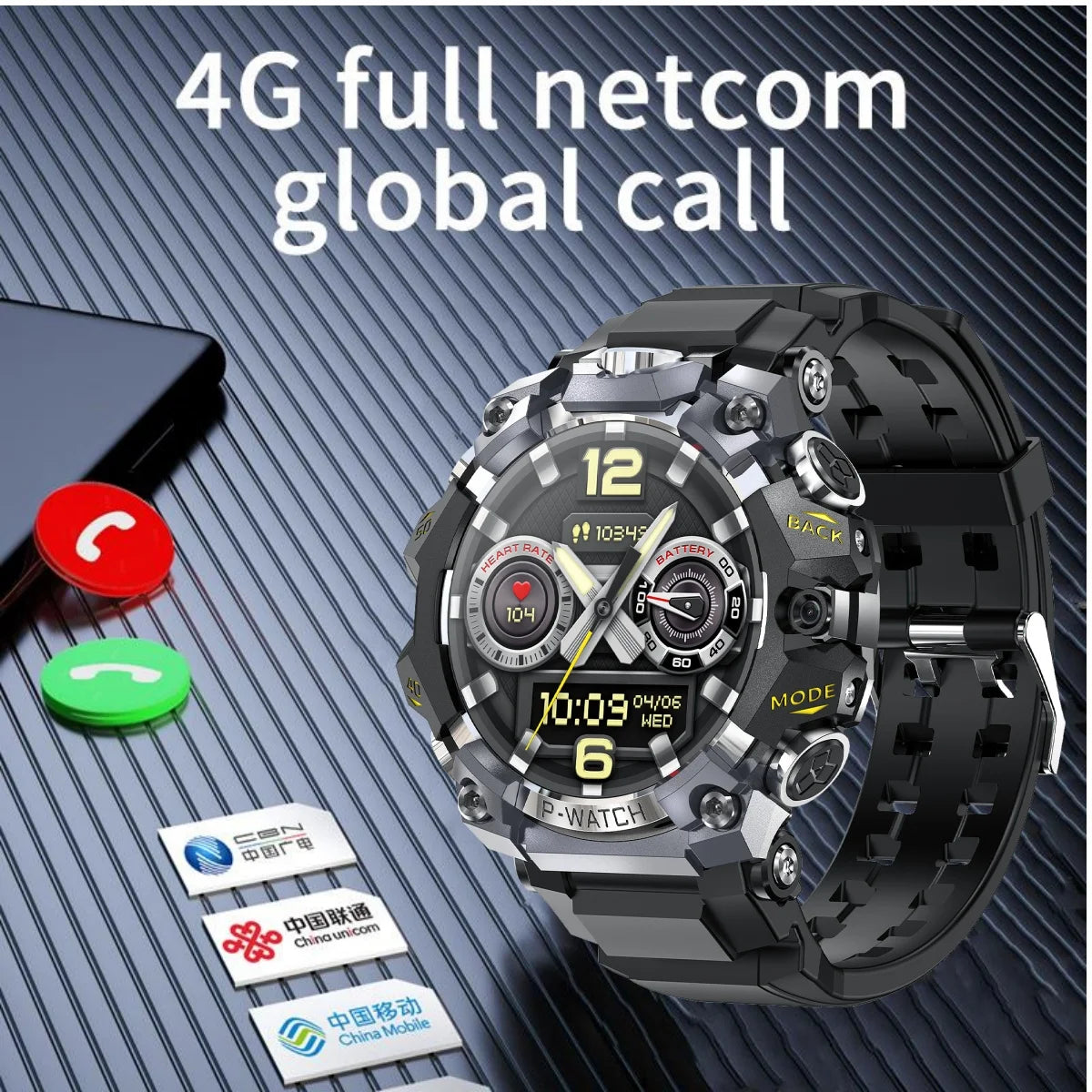 Q668 Smart Watch Android 4G LTE Smartwatch Men IP68 waterproof 800W Dual Camera Amoled GPS WIFI Multi sport mode Download Apps