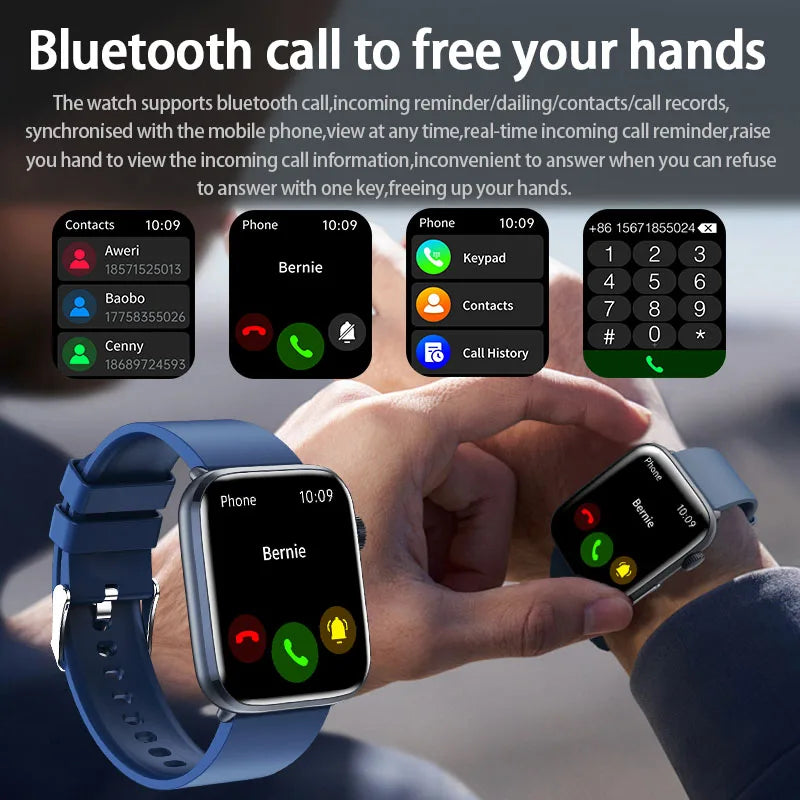 2025 New For Xiaomi AI Diagnosis NFC Smart Watches Men Blood Pressure Heart Rate IP68 Waterproof Health Track Smartwatches Women