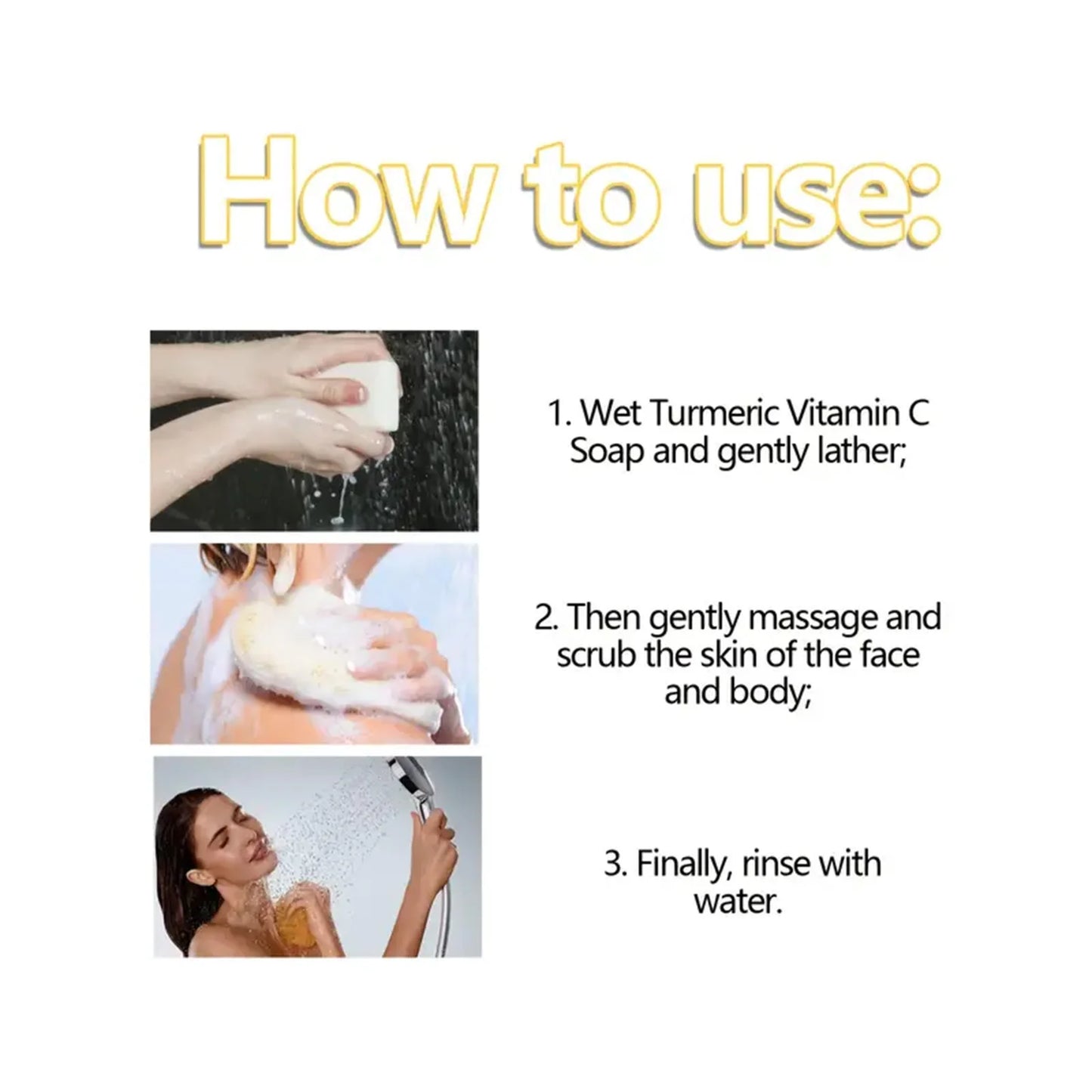 Hand Made Turmeric Soap Body Cleaning Lightening Dark Underarm Leg Body Cleansers Brightening Face Soap Tender Skin Care Beauty