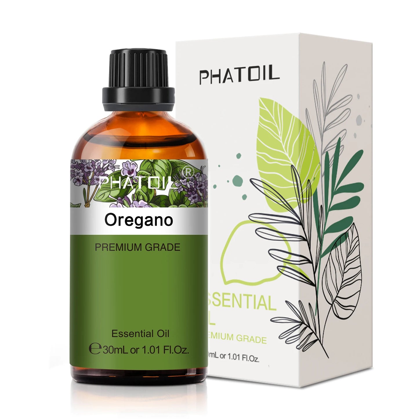 PHATOIL 1PCS Aromatherapy Essential Oil 30ml Lemon Eucalyptus Spearmint Australian Tea Tree Juniper Rose Aroma Essential Oils