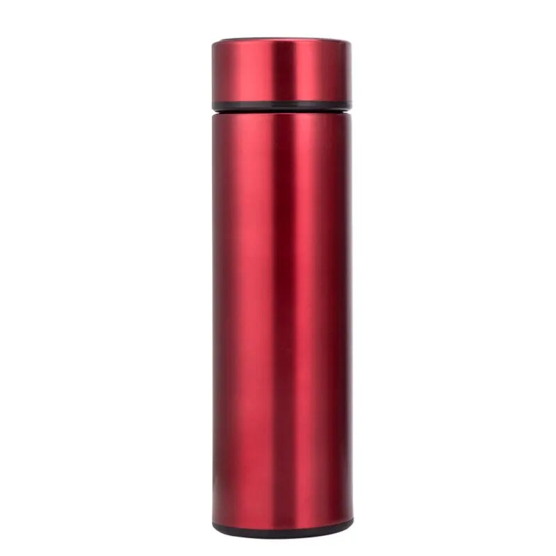 1pc 500ML Smart Insulation Stainless Steel Colorful Cup Mini Thermos Cup Water Bottle Led Digital Temperature Display Thermos
