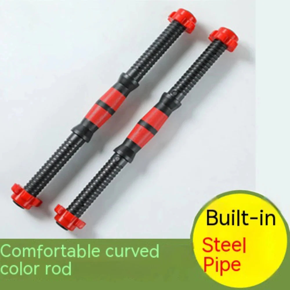 Dumbbells Rod Adjustable Install Dumbbells Set Connect Rod With Nuts Accessory Gym Exercise Equipment Fitness