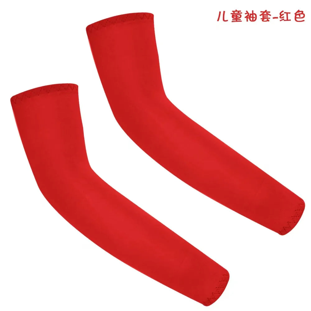 1Pair Arm Sleeves for Kids UV Sun Protection Sleeves Compression Sleeves Cooling Arm Cover Boys Girls Outdoor Sports