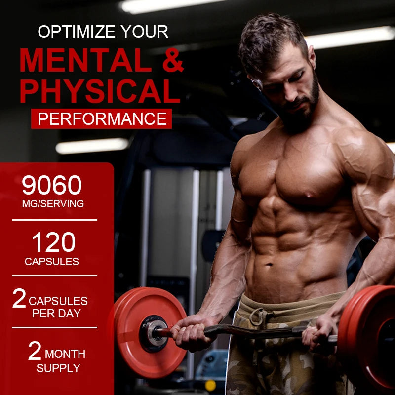 Men's Nutritional Supplements - Support Muscle, Burn Fat, Improve Endurance, Energy and Performance