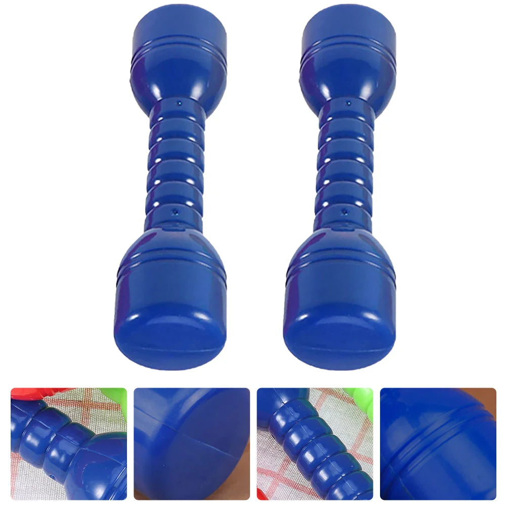 2Pcs Plastic Dumbbells Children'S Sports Fitness Dumbbells Fitness Equipment Children Dumbbells Toddler Toys Fitness Barbell