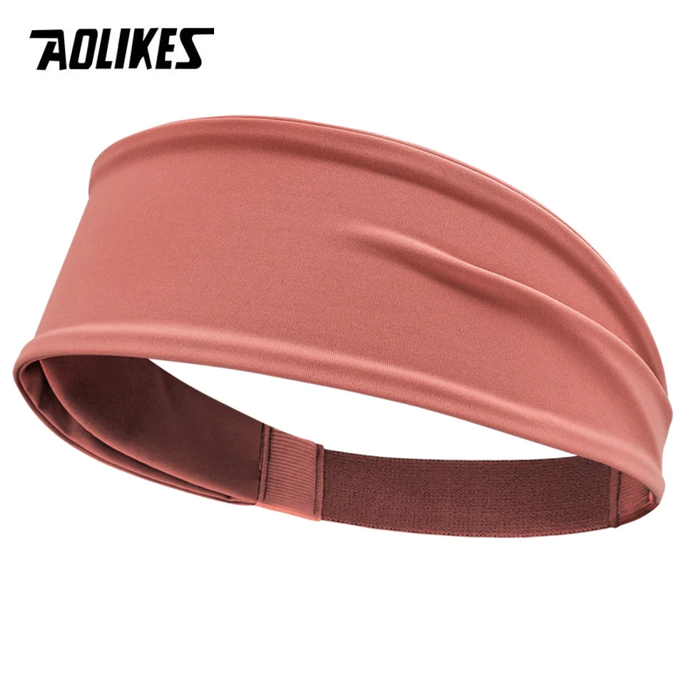 AOLIKES Sport Headbands for Men Women Non-Slip Moisture Wicking Workout Sweatband Fitness Running Cycling Football Yoga Hairband