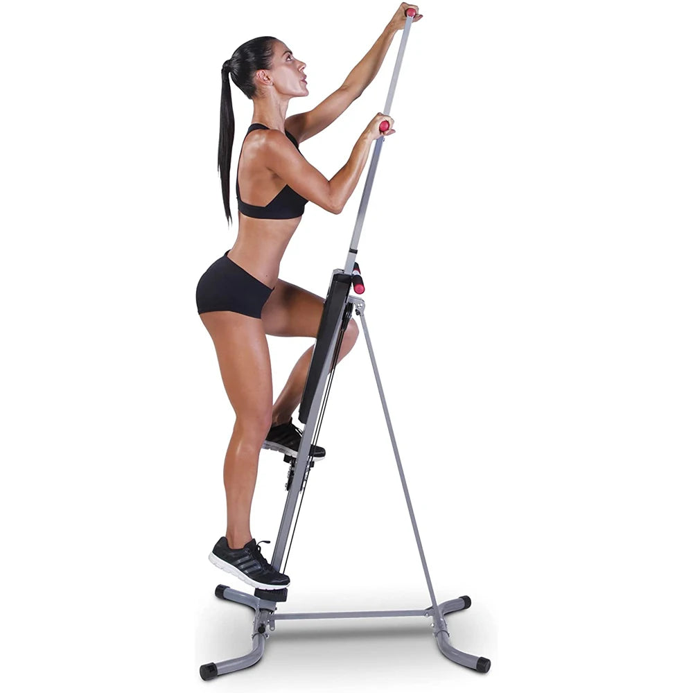 Vertical Climber Combines Resistance Training with LCD Display Universal Home Stepper Body Building Durable Exercise Climbing
