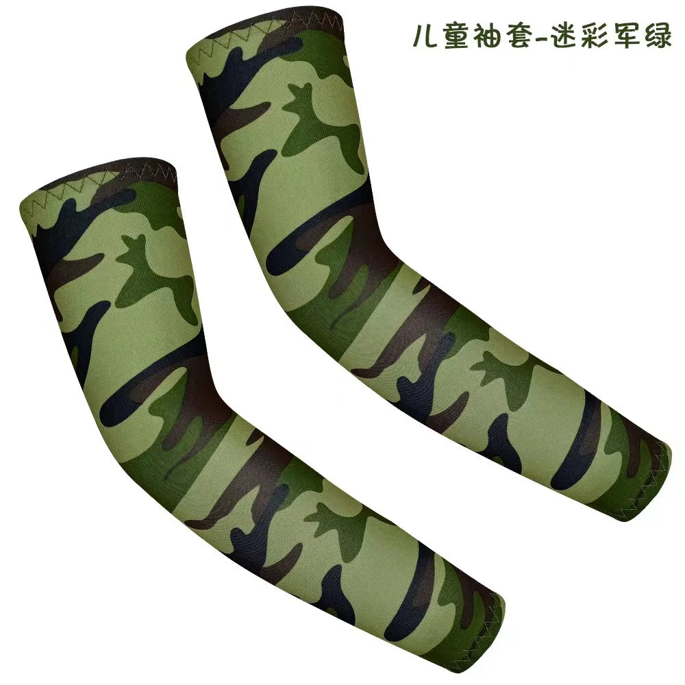 1Pair Arm Sleeves for Kids UV Sun Protection Sleeves Compression Sleeves Cooling Arm Cover Boys Girls Outdoor Sports