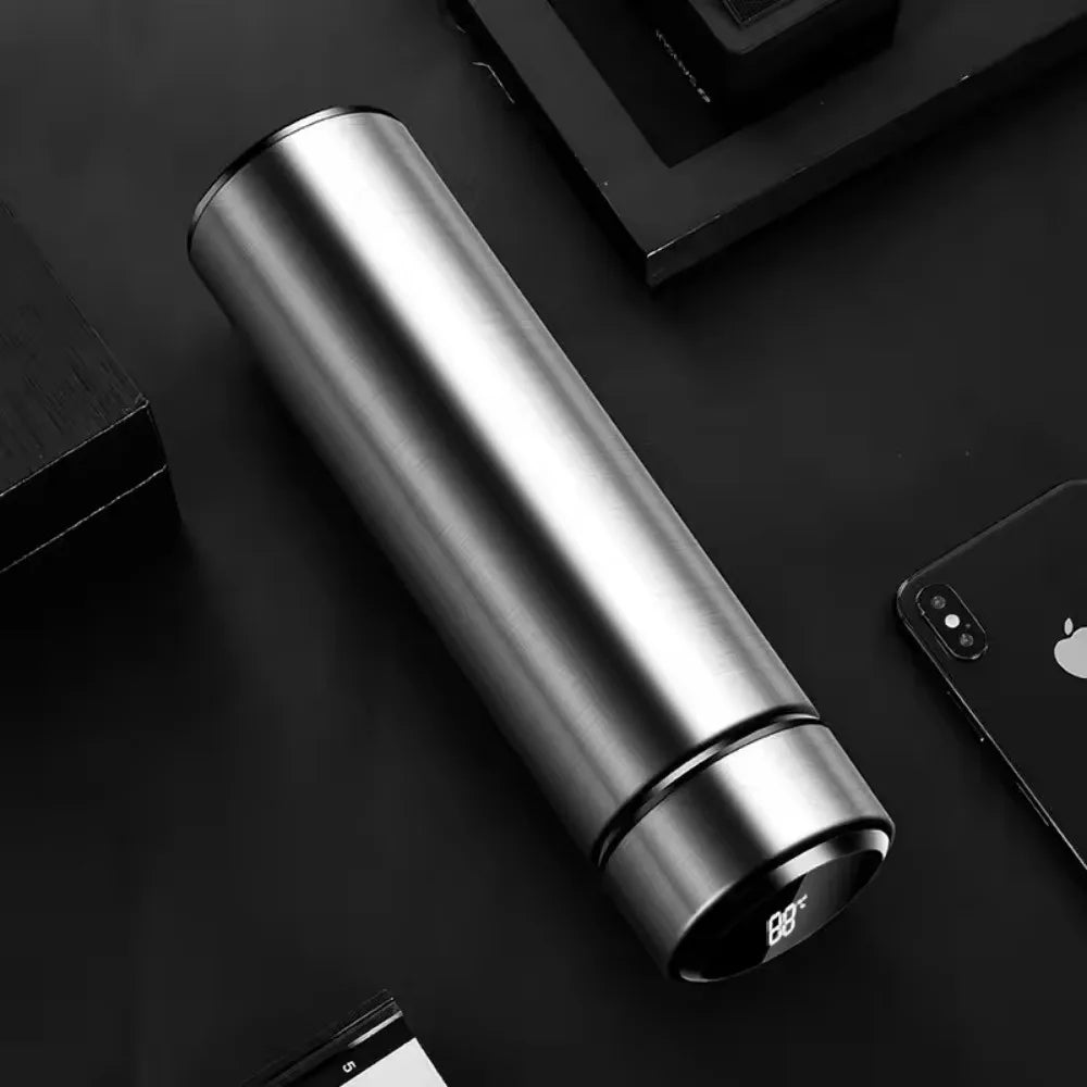 500ml 304 Stainless Steel Thermos Bottle Smart Cup Digital with Temperature Display Long-lasting Heat Mugs Travel Water Bottles