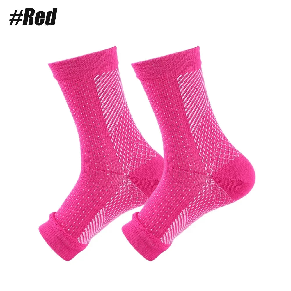 1Pair Nano Socks Neuropathy Socks Compression Sleeve For Ankle Swelling,Plantar Fasciitis,Neuropathy - Nano Brace For Women Men