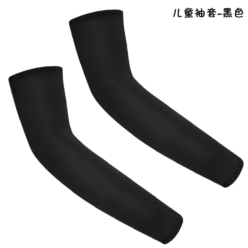 1Pair Arm Sleeves for Kids UV Sun Protection Sleeves Compression Sleeves Cooling Arm Cover Boys Girls Outdoor Sports