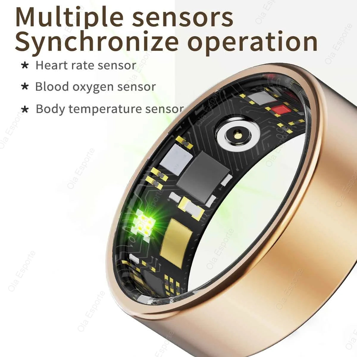 2025 New For Xiaomi Smart Ring Men Women, Heart Rate and Blood Oxygen Monitor Smartring IP68 & 5ATM Waterproof, Multi-sport Mode
