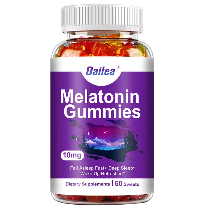 Melatonin 10 Mg Adult Gummies - Maximum Strength Sleep & Deep Sleep Gummies - Gluten Free, Non-GMO, Vegetarian