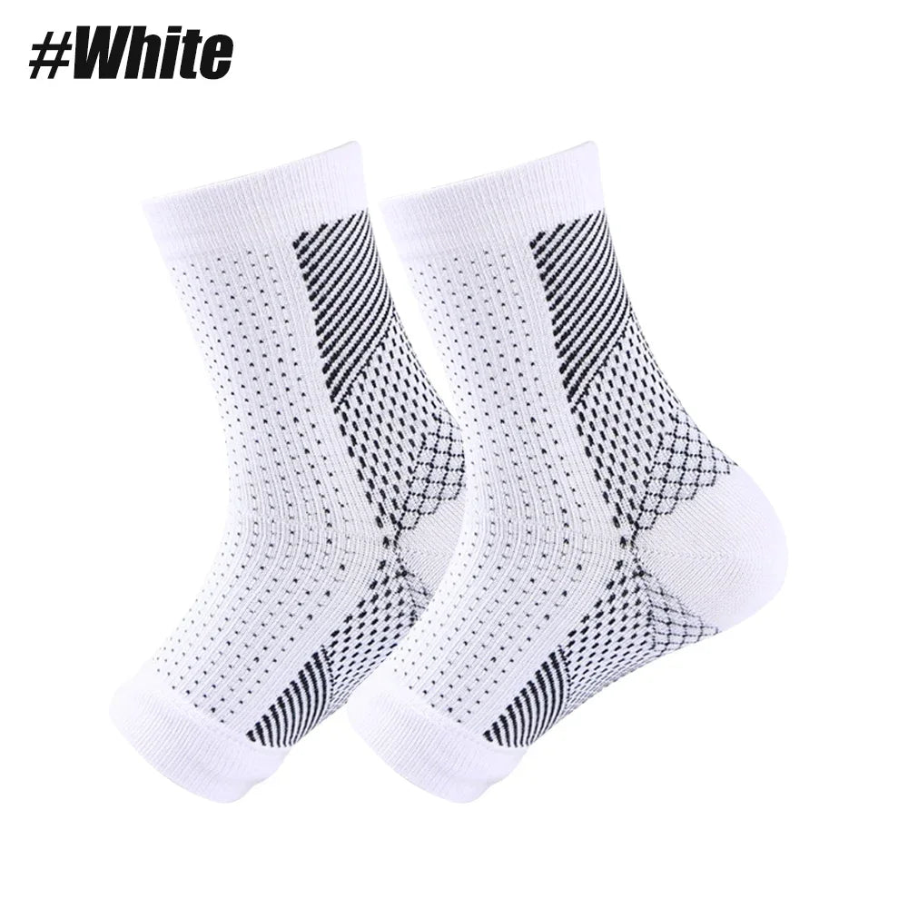 1Pair Nano Socks Neuropathy Socks Compression Sleeve For Ankle Swelling,Plantar Fasciitis,Neuropathy - Nano Brace For Women Men