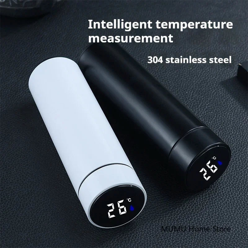 500ML Intelligent Temperature Thermos Bottle Stainless Steel Insulated Cup Portable Vacuum Flask Keeps Cold and Heat Thermal Mug