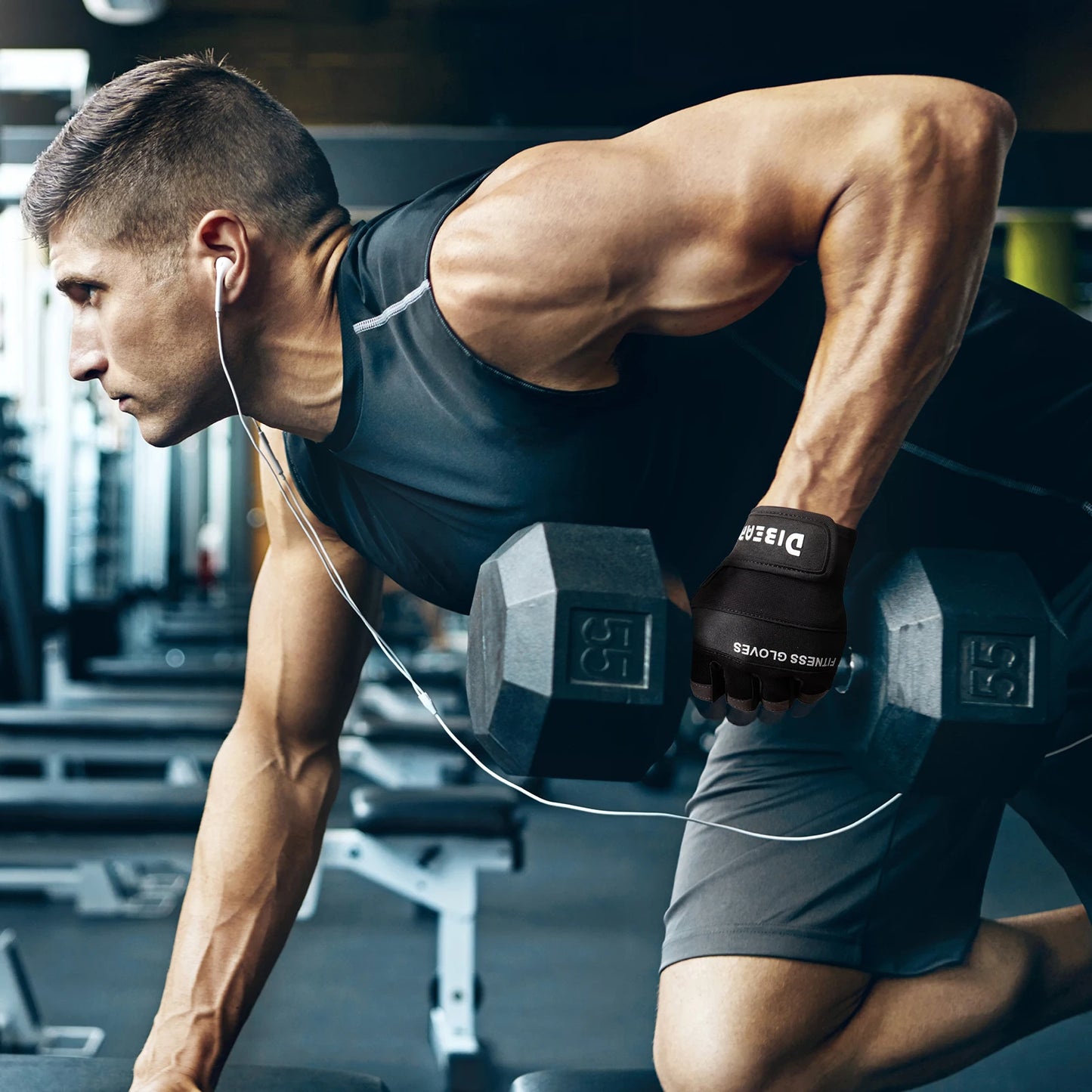 Weightlifting Gym Gloves Dumbbell Bodybuilding Training Fitness Yoga Crossfit Workout Riding