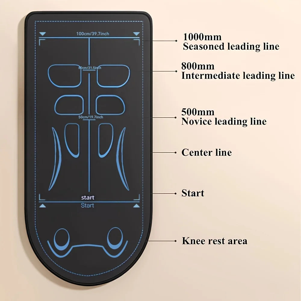 Shock Absorbing Belly Wheel Yoga Mat Silent Kneeling Pad Indoor Fitness Equipment Abdominal Training Core Workout Home Gym Mat