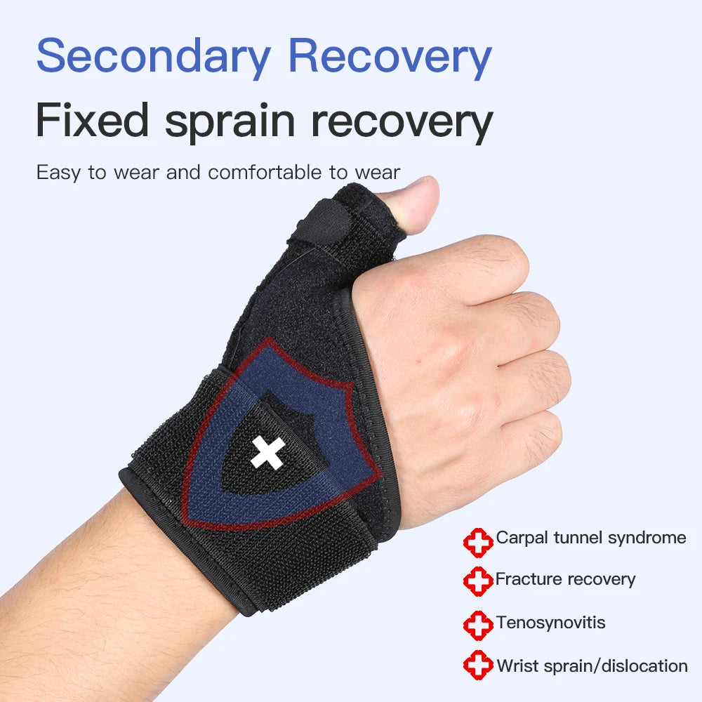 1PC Flexible Splint Wrist Thumb Support Brace for Tendonitis Arthritis Breathable Thumb Protector Guard Fits Right and Left Hand