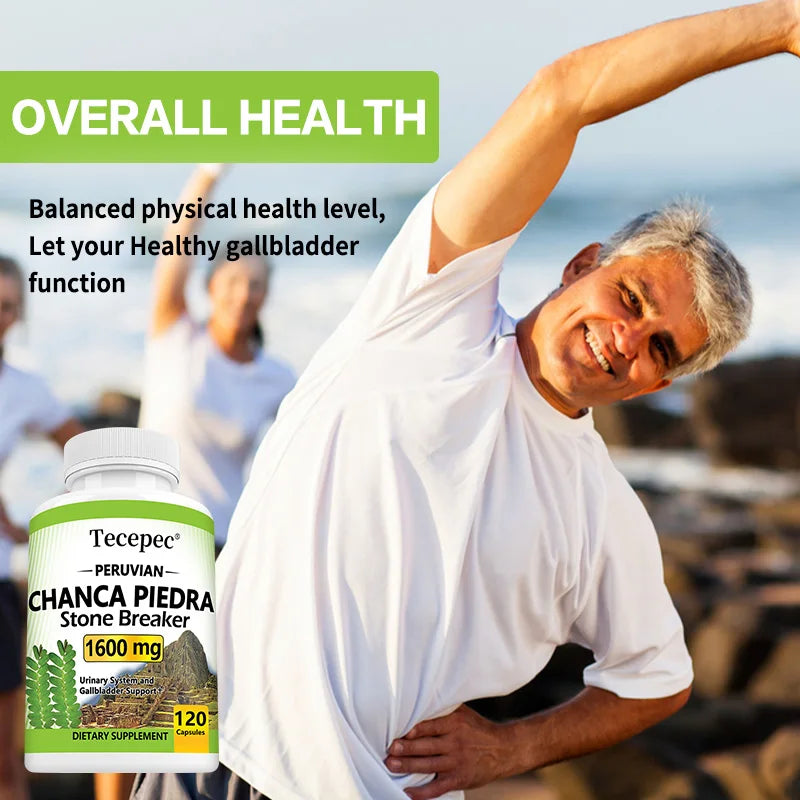Chanca Piedra 1600 Mg Herbal Supplement Supports Urinary Tract Health Kidney Health Anti-Inflammatory Immunity Booster Health Ca
