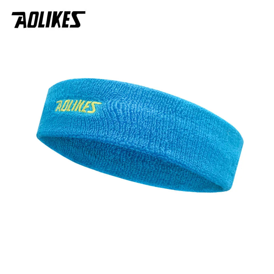 AOLIKES High Quality Cotton Sweat Headband For Men Sweatband women Yoga Hair Bands Head Sweat Bands Volleyball Tennis