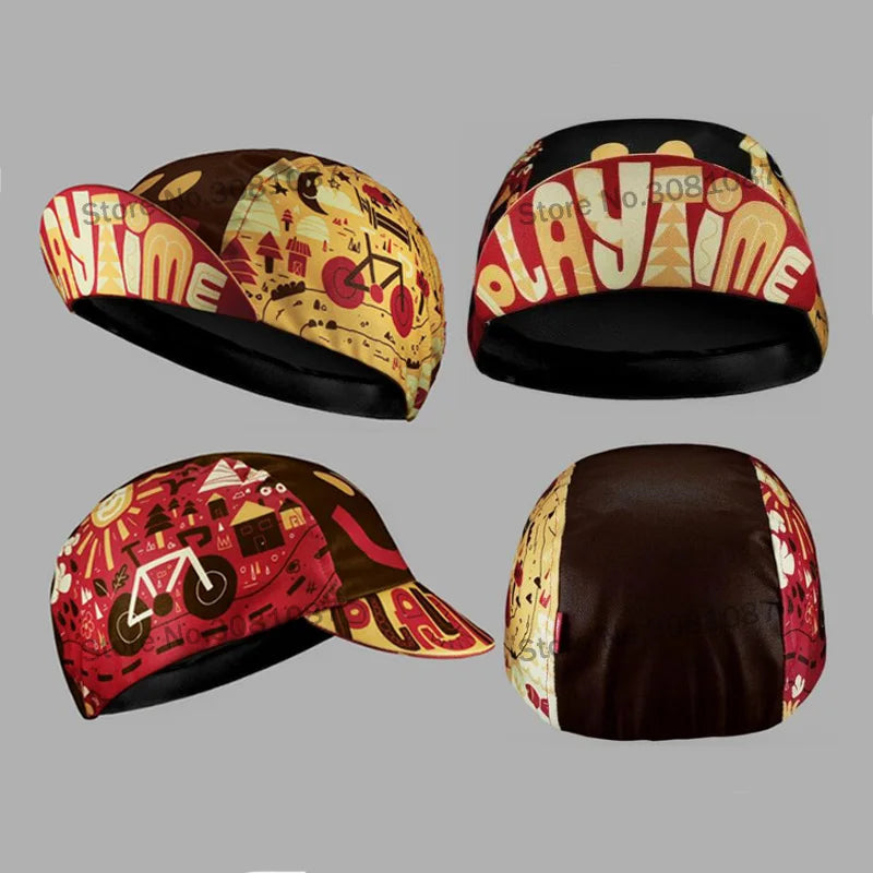 Cycling Hat Funny Road Bicycle Cap Summer Breathable Colorful Bike Headwear Men and Women Gorra Ciclismo