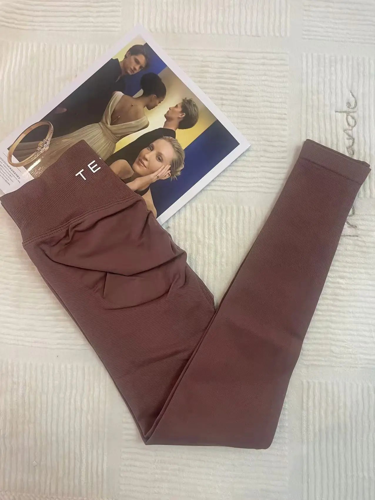 Seamless Yoga Pants Impact Leggings Women High Stretch Low Ribbed Band Scrunch Gym Leggings Fitness Sweat Wicking Workout