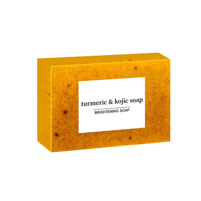 Lemon Turmeric & Kojic Acid Handmade Soap Body And Facial Cleaning Lemon Soap Moisturizing Turmeric Soap Body Cleaning Soap