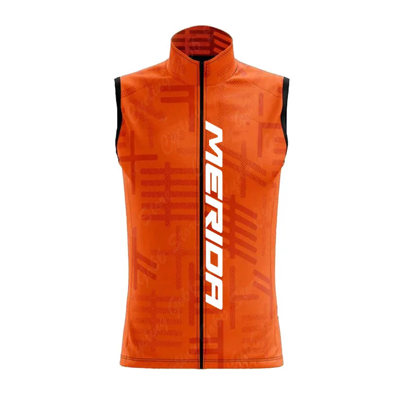 Cardigan Chest Vest Cuts Wind Cycling Waterproof Running Vest 2025 Man Sleeveless Cycling Jersey Men Summer Men's Vests merida