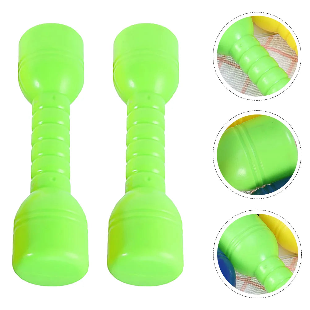 2Pcs Plastic Dumbbells Children'S Sports Fitness Dumbbells Fitness Equipment Children Dumbbells Toddler Toys Fitness Barbell