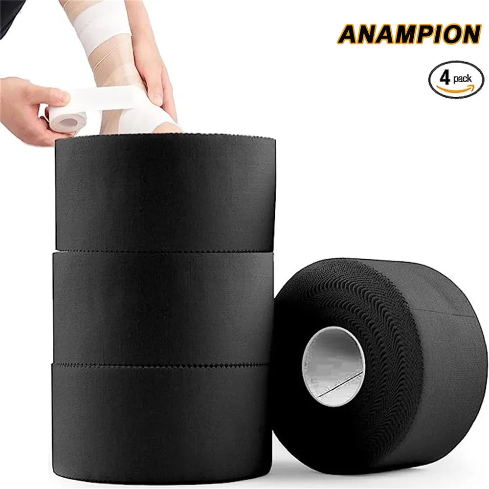 4pcs Boxing Adhesive Sport Tape Cotton White Tape First Aid Injury Wrap 3.8cm Elastic Adhesive Bandage Athletic Tape for Ankles