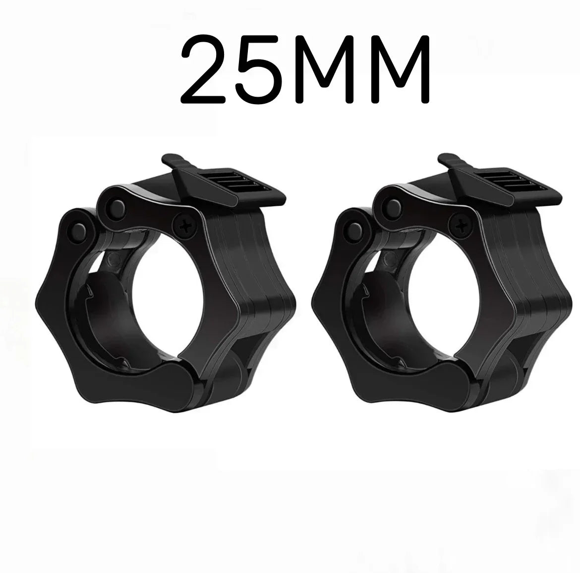 2PCS 25/28/30mm Quick Release Barbell Clamps Spin lock Barbell Collars Weight Bar Clips for Weightlifting and Strength Training