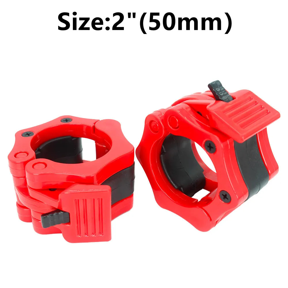 1“/2" Dumbbell Clips Barbell Clamp Collars Quick Release Standard Barbell Clip Non-Slip Lock for Gym Weightlifting Powerlifting