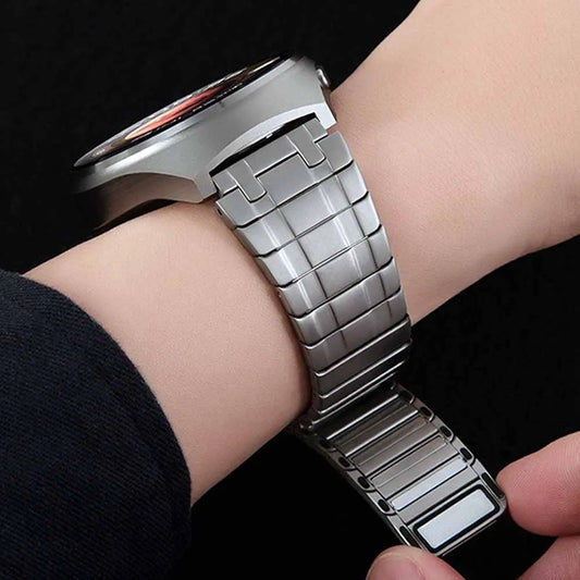 22mm Magnetic Stainless Steel Band For Huawei Watch 4Pro GT 3 4 46mm Ultimate Strap For Amazfit gtr4/GTR 47mm Business Bracelet