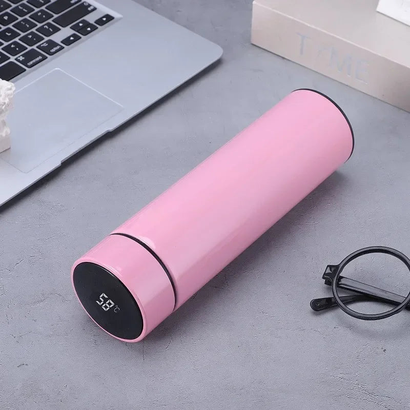 500ML Intelligent Temperature Thermos Bottle Stainless Steel Insulated Cup Portable Vacuum Flask Keeps Cold and Heat Thermal Mug