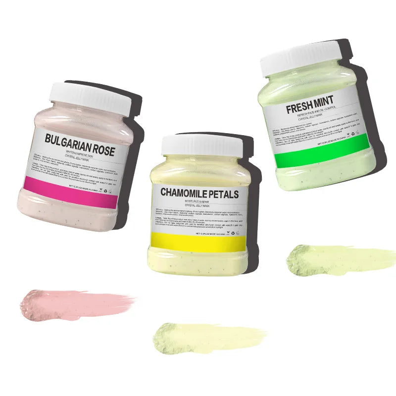 350g Hydrating 24K Gold Soft Mask Powder Rose Petal Crystal Jelly Mask Powder  Skin Care Dropshipping